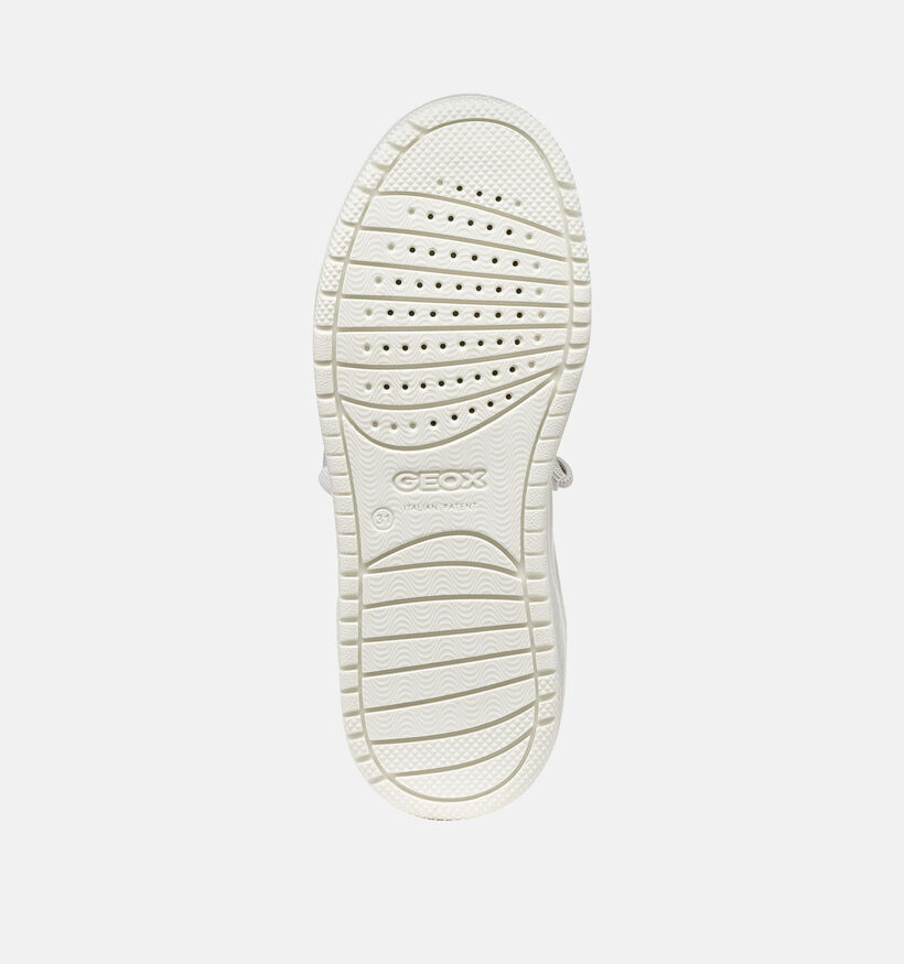 Geox Washiba Baskets basses en Blanc pour filles (368417) - pour semelles orthop&eacute;diques