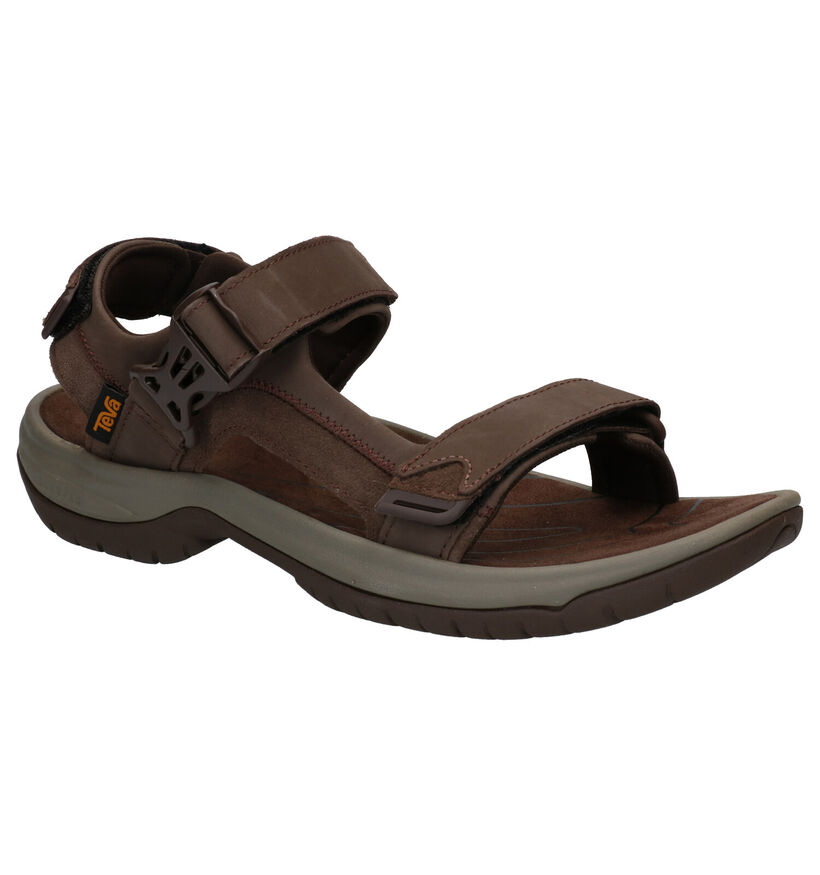 Teva Tanway Sandales en Marron en cuir (289139)