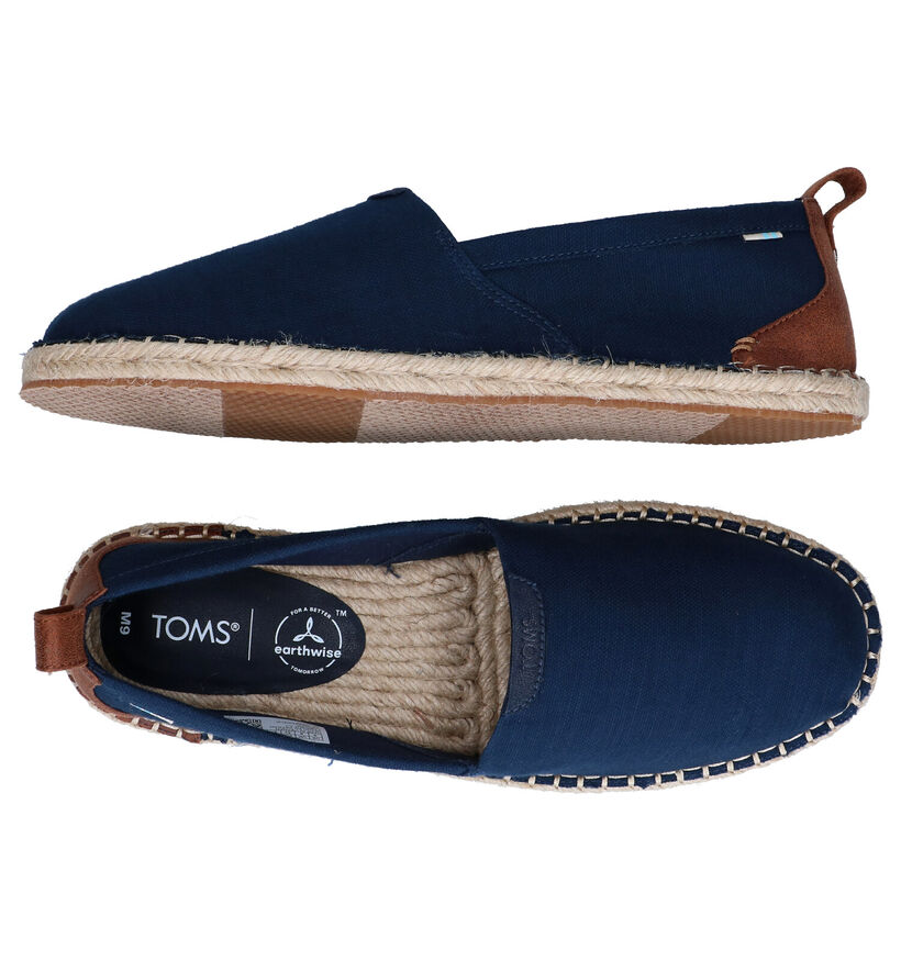 Toms Men Arta Espadrilles en Bleu en textile (288349)