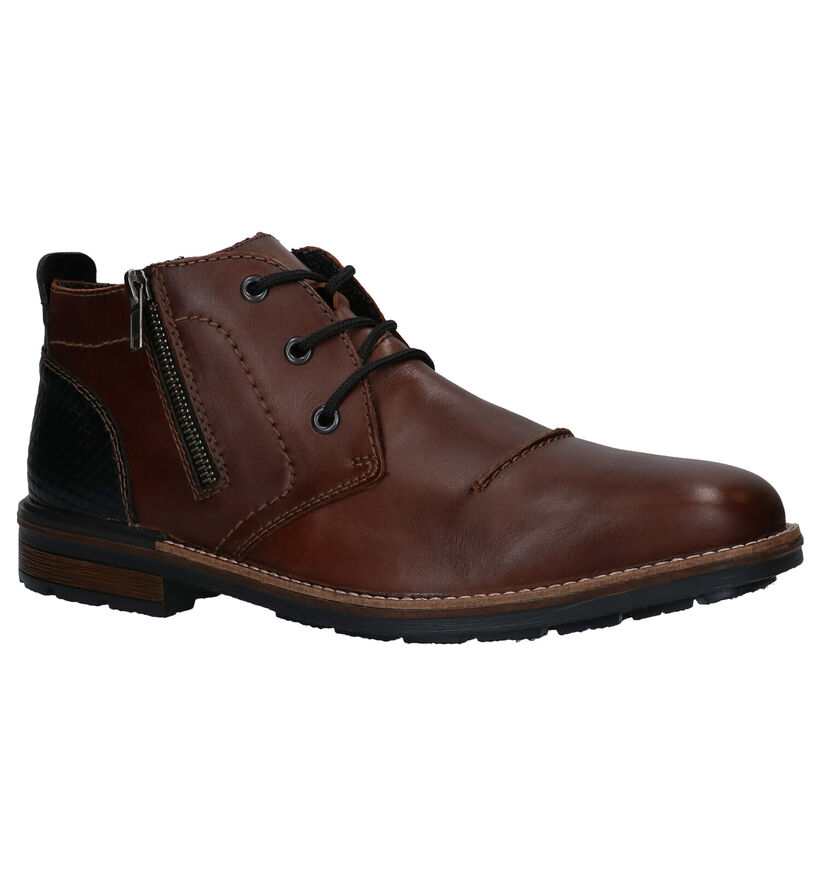 Rieker Chaussures hautes en Brun foncé en cuir (277693)