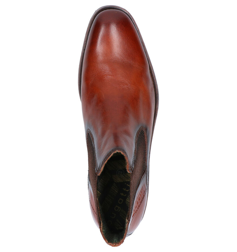 Bugatti Chelsea Boots en Cognac en cuir (255345)