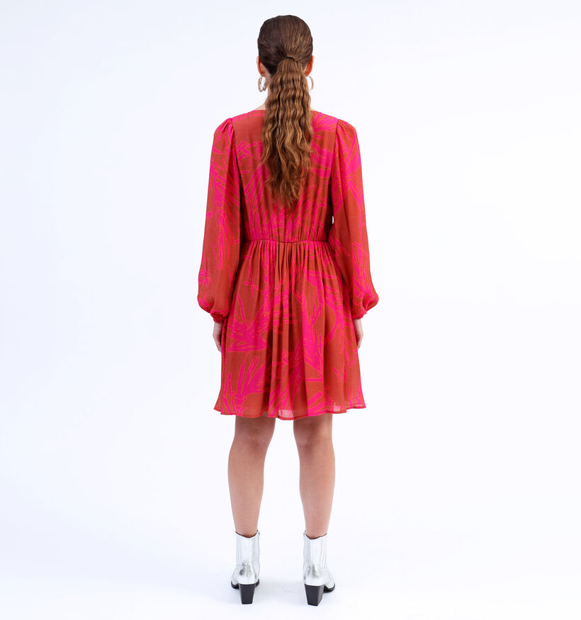 comma Robe courte en Orange pour femmes (327389)