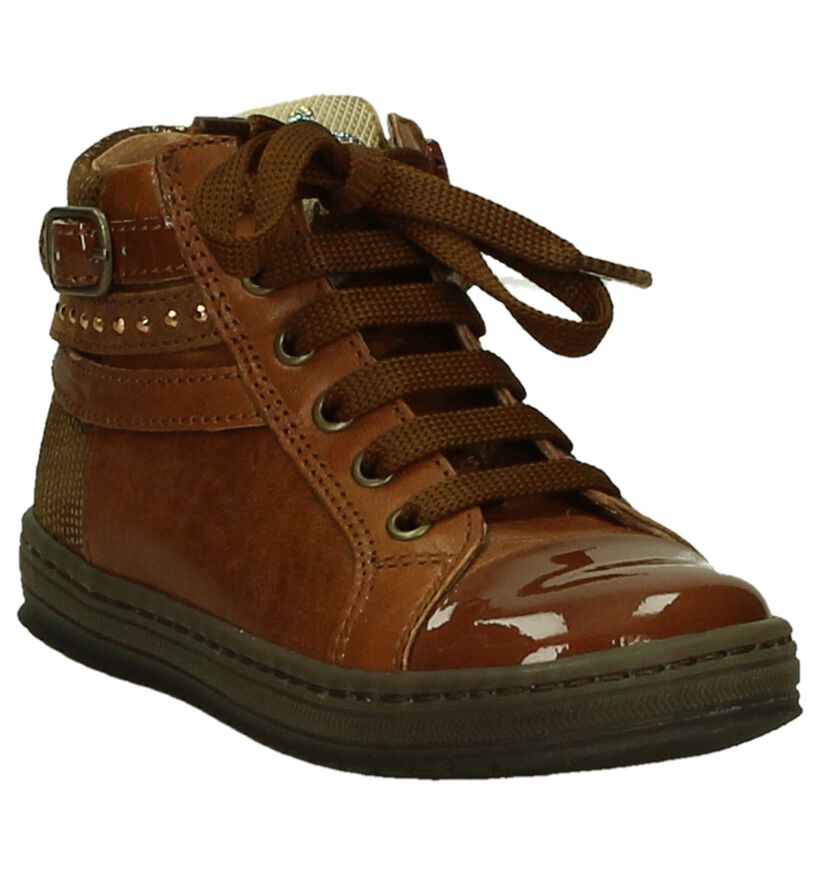 FR by Romagnoli Chaussures hautes en Cognac en cuir (202015)