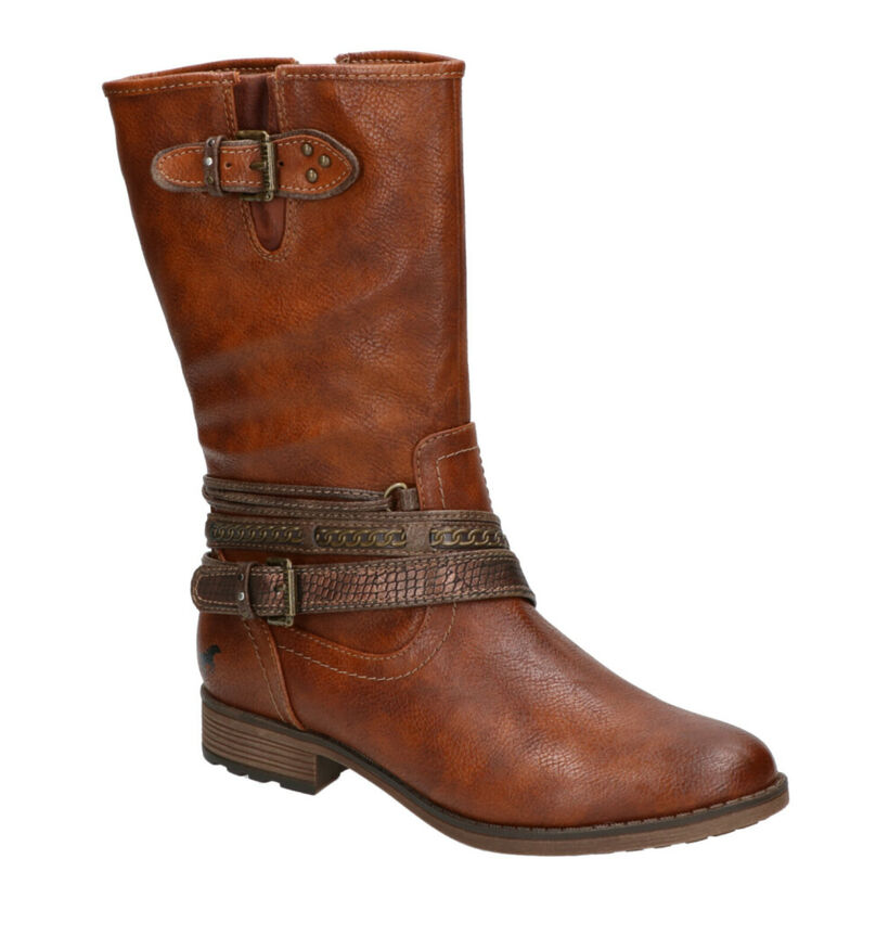 Mustang Bottes basses en Cognac en simili cuir (260336)