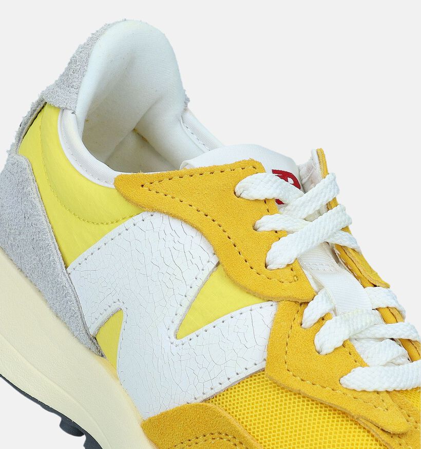 New Balance U 327 Baskets en Jaune pour femmes (334601) - pour semelles orthopédiques