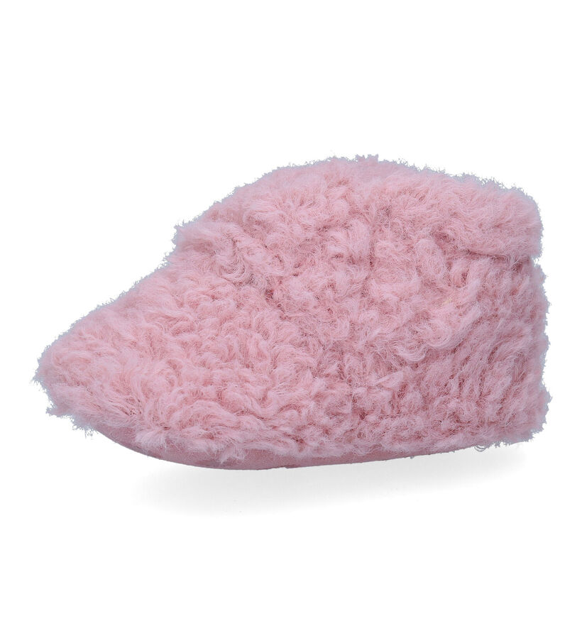UGG Bixbee Pantoufles pour b&eacute;b&eacute; en Rose en textile (294880)