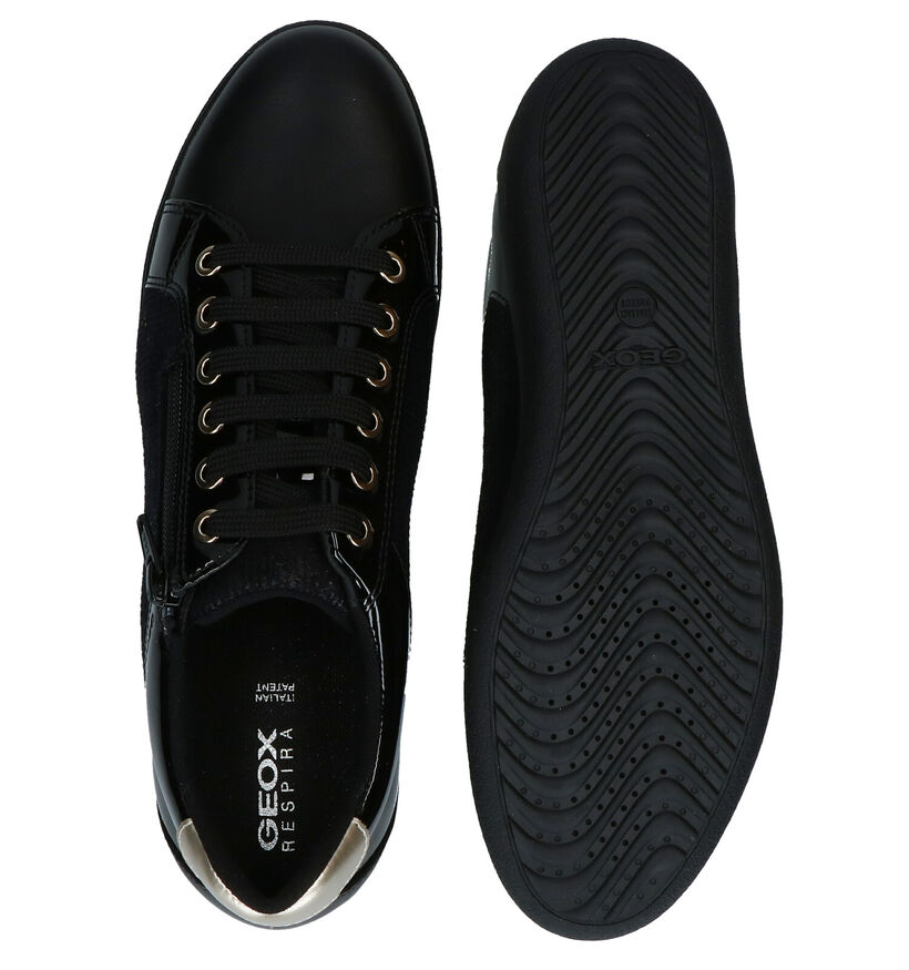 Geox Nihal Chaussures à Lacets en Noir en textile (278857)
