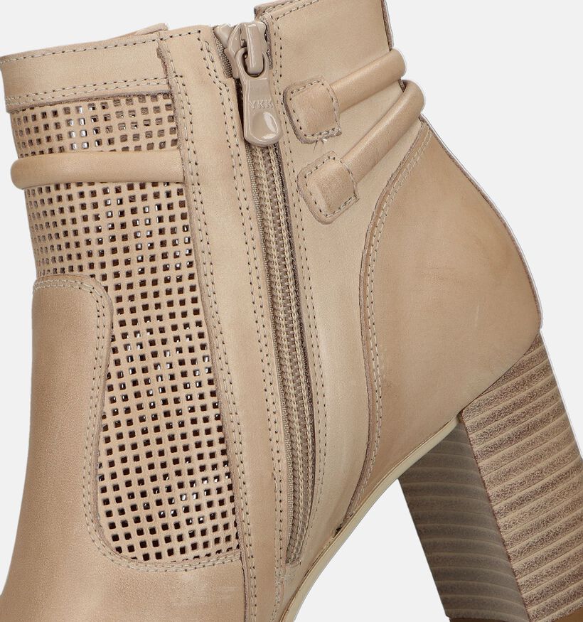 NeroGiardini Bottines à talons en Taupe pour femmes (339450)