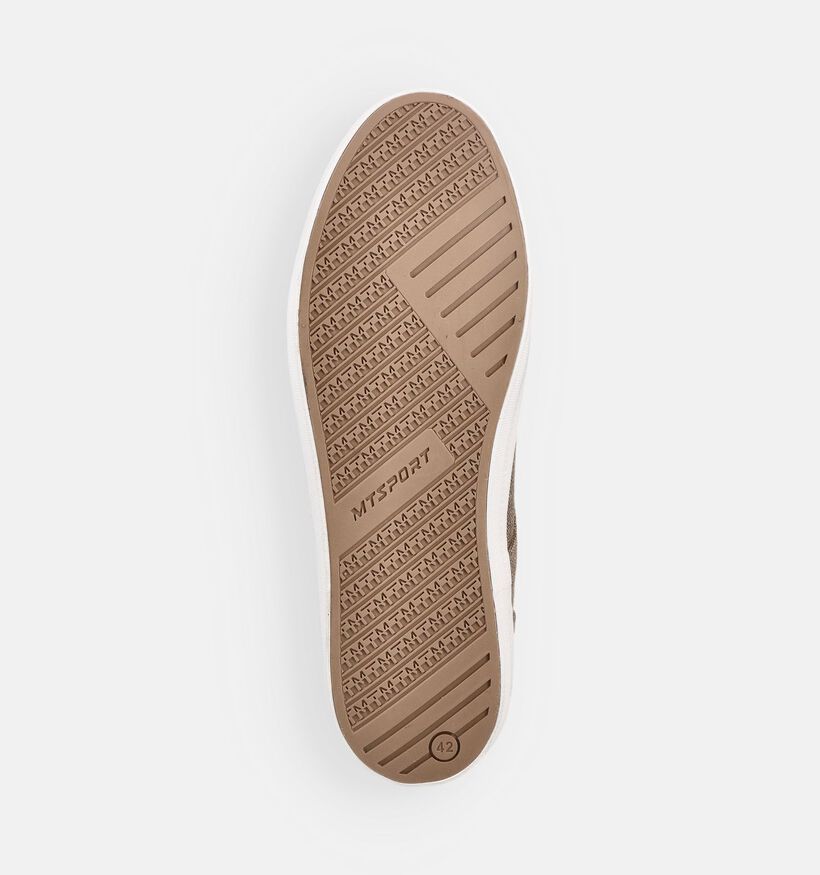 Marco Tozzi Taupe Sneakers voor heren (371660) - geschikt voor steunzolen