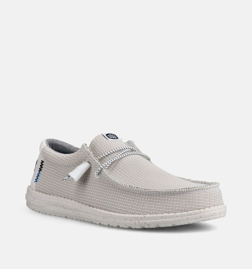 HEYDUDE Wally Sport Ecru Instappers voor heren (370085) - geschikt voor steunzolen