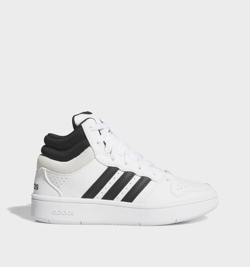 adidas Hoops Mid Classic Baskets montantes en Blanc pour gar&ccedil;ons (375380)