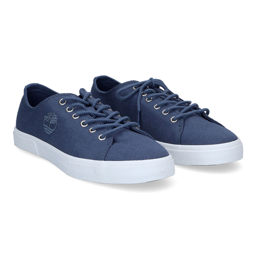 Timberland Union Warf Blauwe Sneakers in stof (304202)