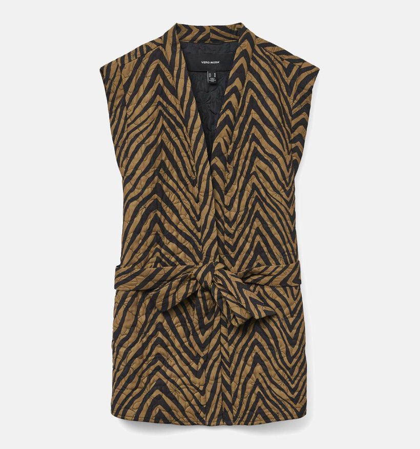 Vero Moda Jane Bruine Korte bodywarmer voor dames (354059)