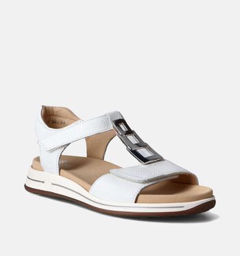 Ara High Soft Sandalen Wit/Goud