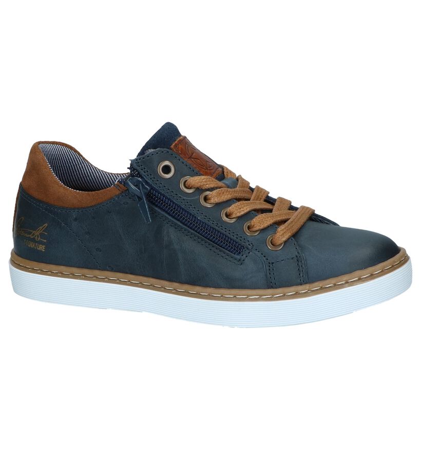 Bullboxer Blauwe Lage Schoenen in leer (269071)