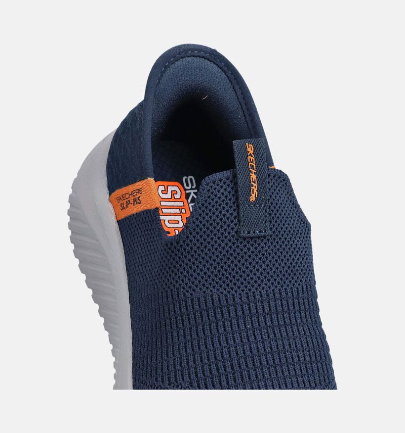 Skechers Ultra Flex 3.0 Smooth Step Slip-ons en Bleu pour filles, gar&ccedil;ons (367532)