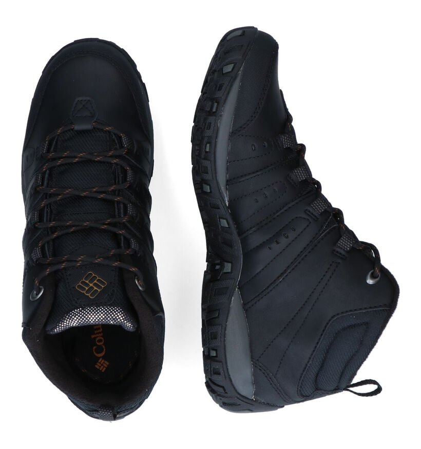 Columbia Woodburn II Chukka Chaussures de randonnée en Noir en cuir (294150)