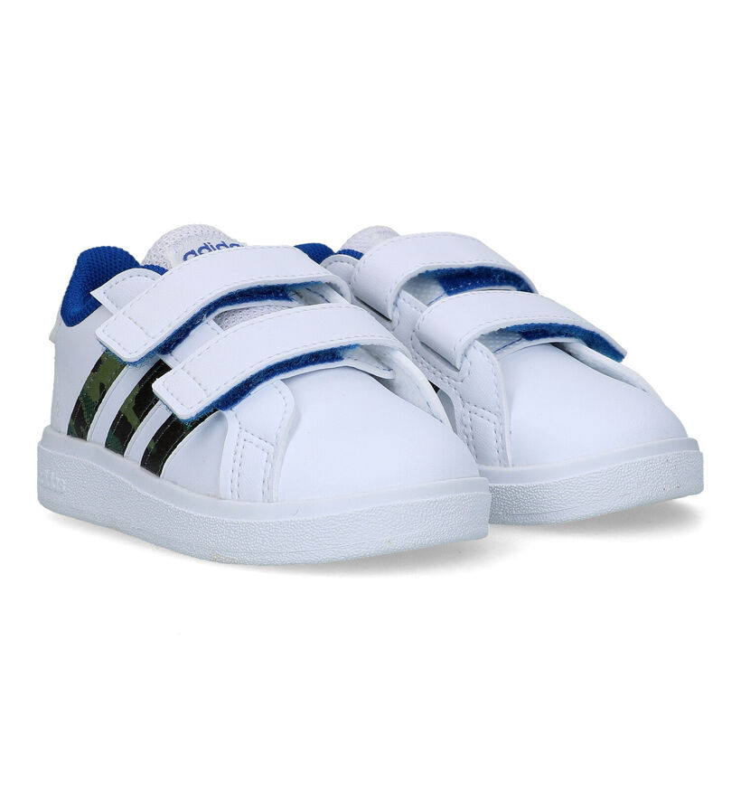 adidas Grand Court 2.0 CF Witte Sneakers voor jongens, meisjes (324108)