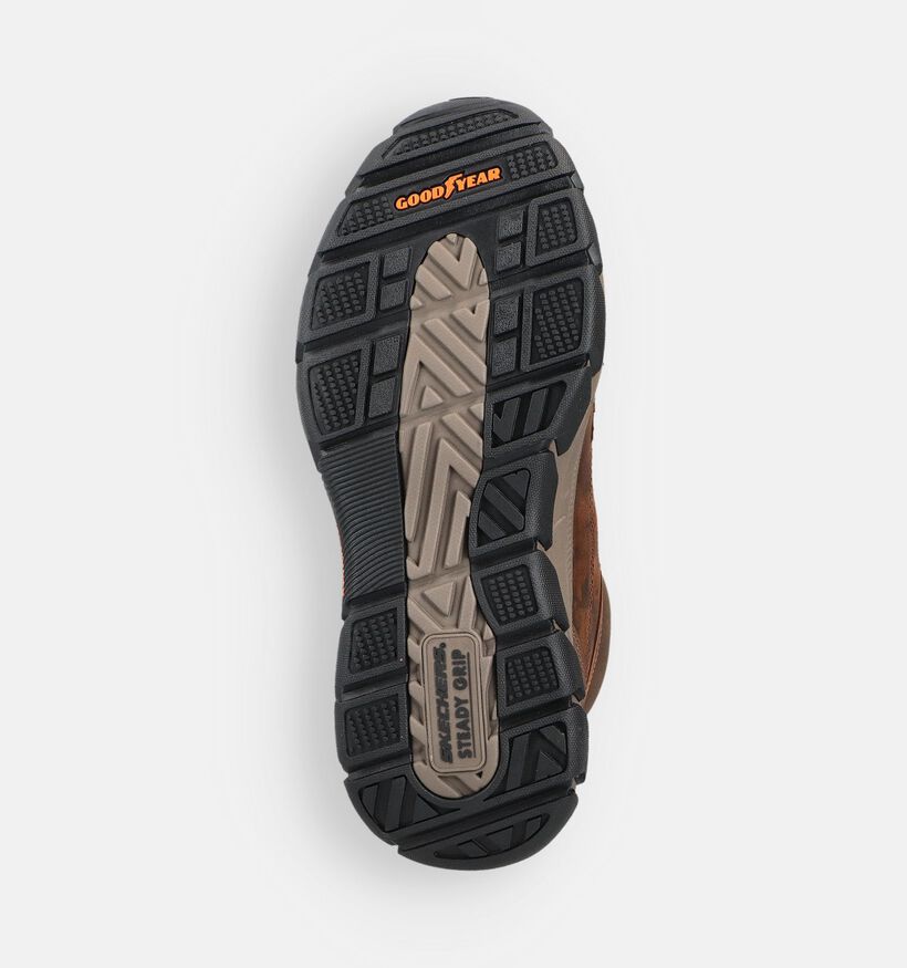Skechers Respected Boswell Donkerbruine Veterboots voor heren (362180)