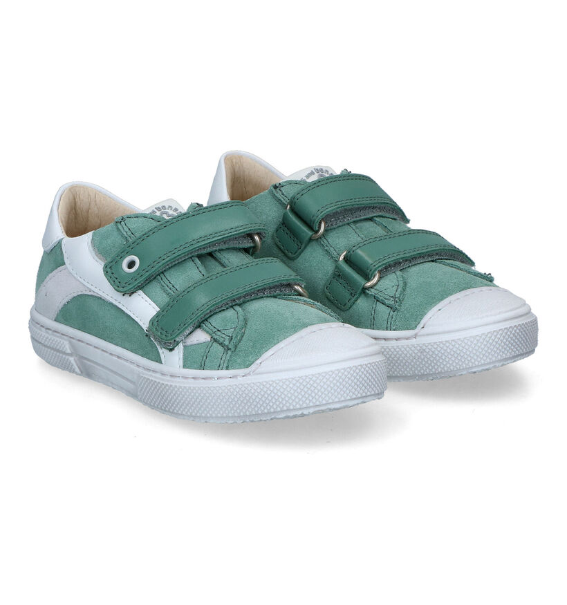 STONES and BONES Marro Chaussures à velcro en Vert en nubuck (322082)