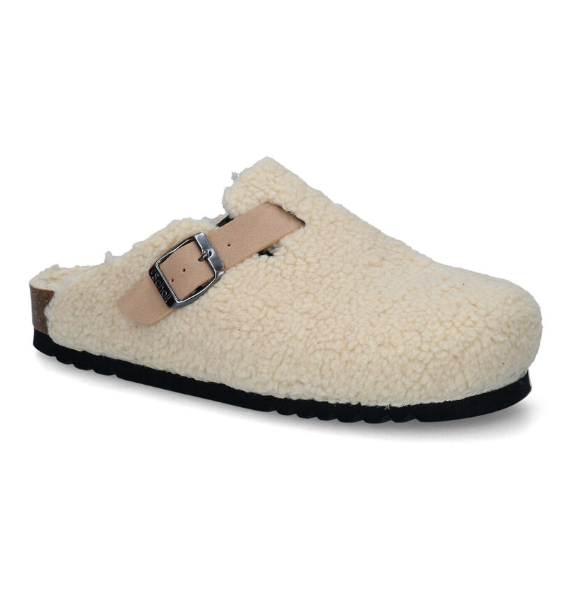 Scholl Whistler Pantoufles en Beige en simili cuir (317780)