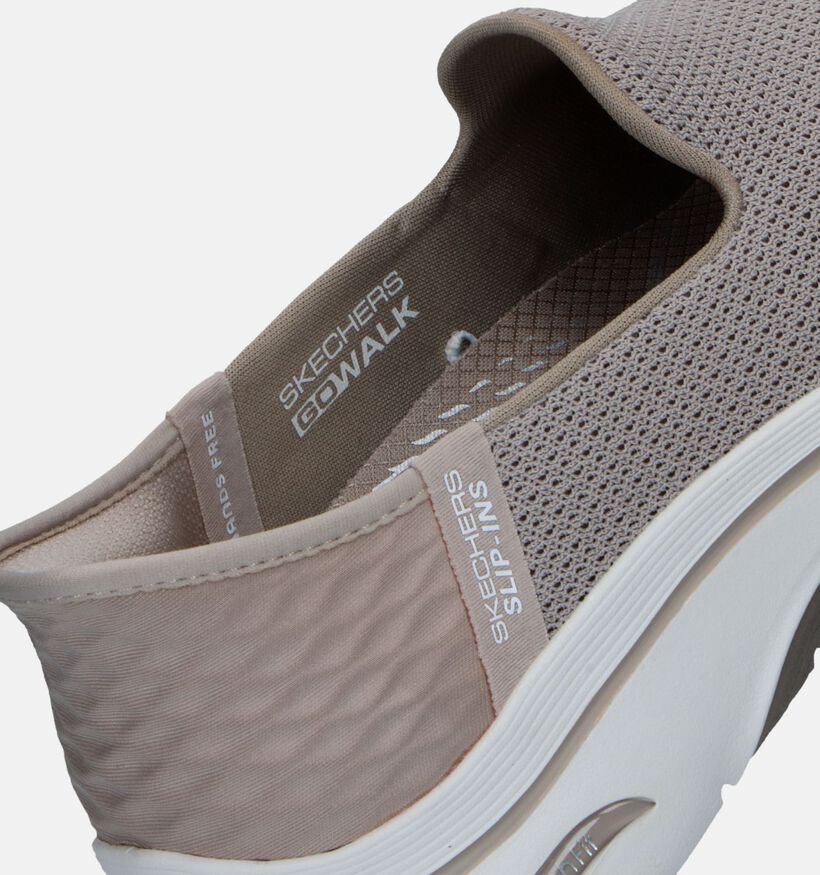 Skechers Go Walk Arch Fit Delora Taupe Slip-ins voor dames (335197) - geschikt voor steunzolen