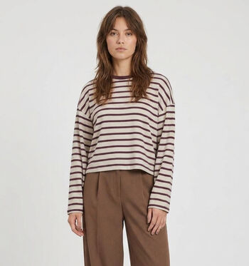 Vila T-shirts Marron