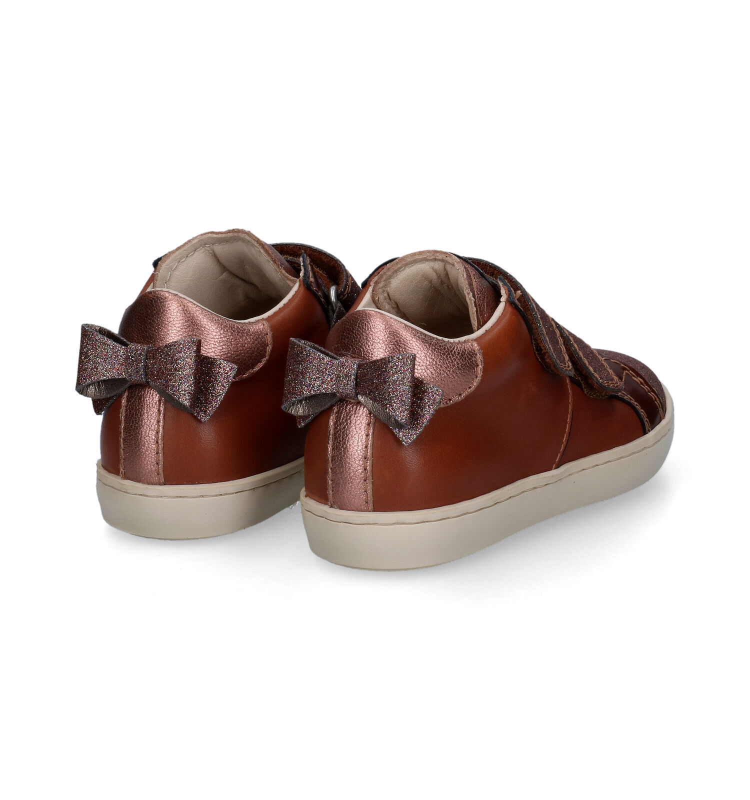 Beberlis Cognac Velcroschoenen Meisjes Hoge schoenen Online op