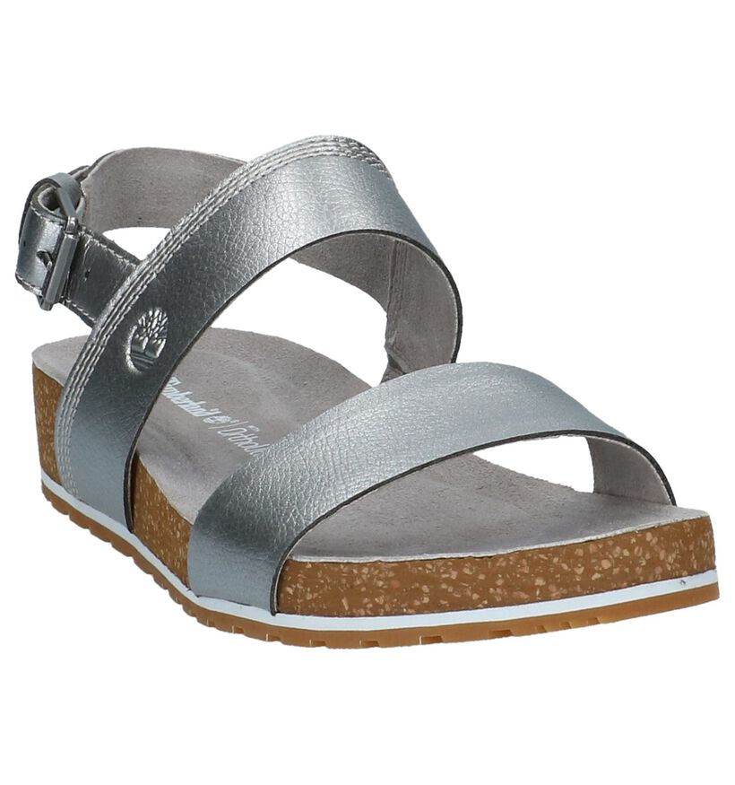 Timberland Malibu Waves Zilveren Sandalen in leer (212318)