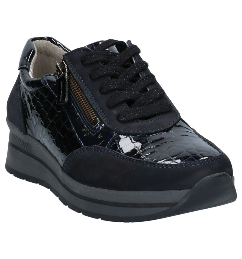 Mirel Blauwe Sneakers in lakleer (256438)