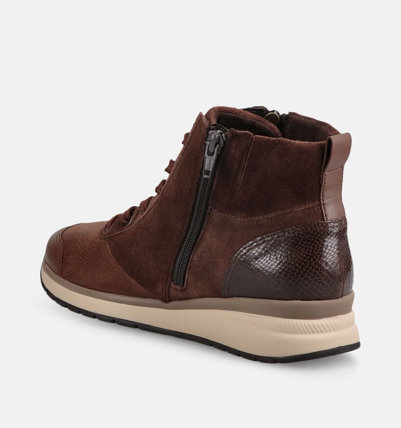 Gabor Bottines en Marron pour femmes (380086) - pour semelles orthop&eacute;diques