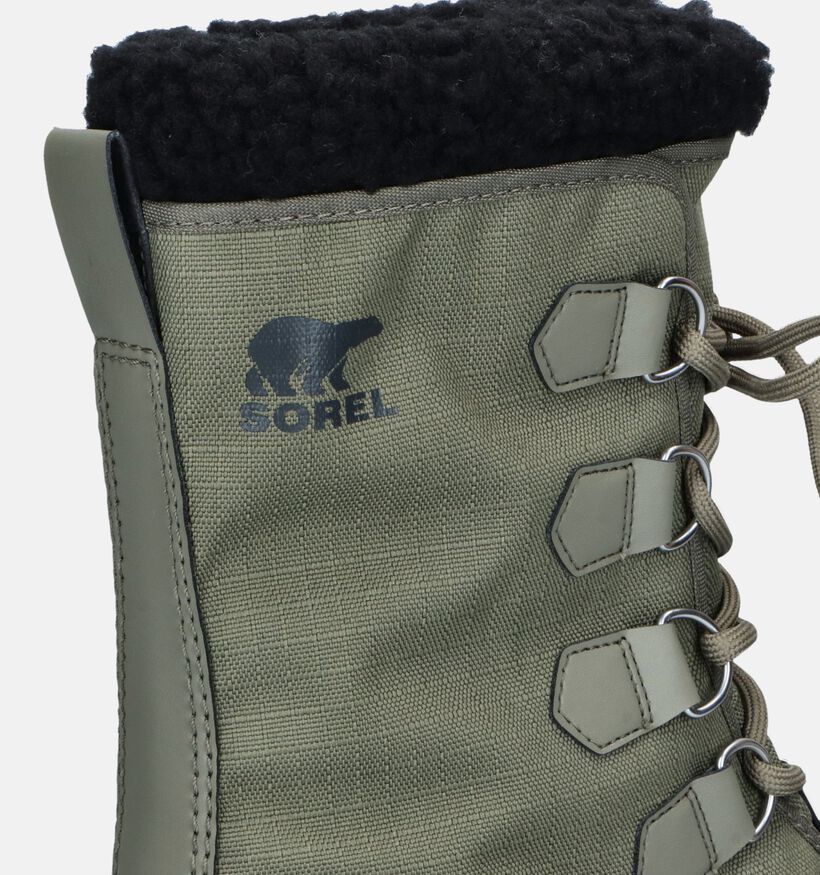 Sorel Pac Nylon WP Bottes de neige en Vert kaki pour hommes (344838)