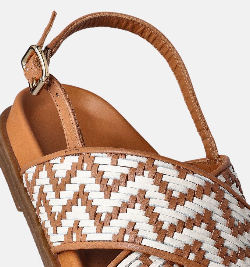 Geox Adelash Bruine Sandalen Chevron voor dames (351674)