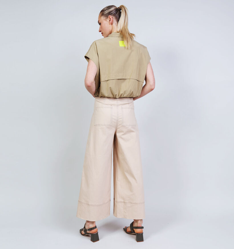 Orfeo Olivie Pantalon classique en Beige pour femmes (371940)