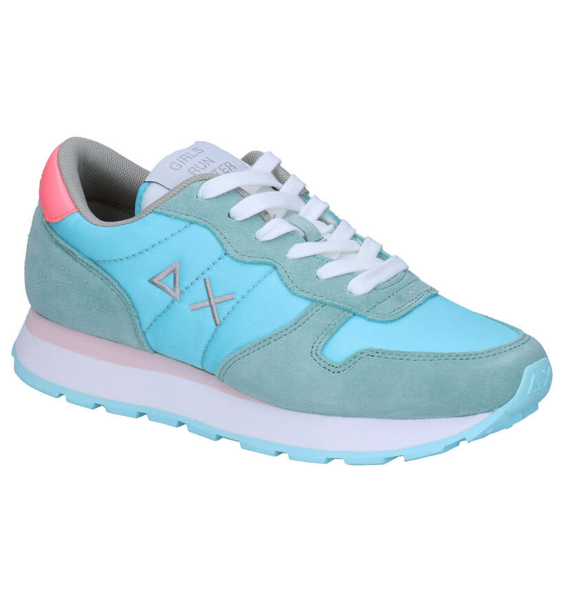Sun 68 Ally Solid Nylon Fuchsia Sneakers in nubuck (304668)