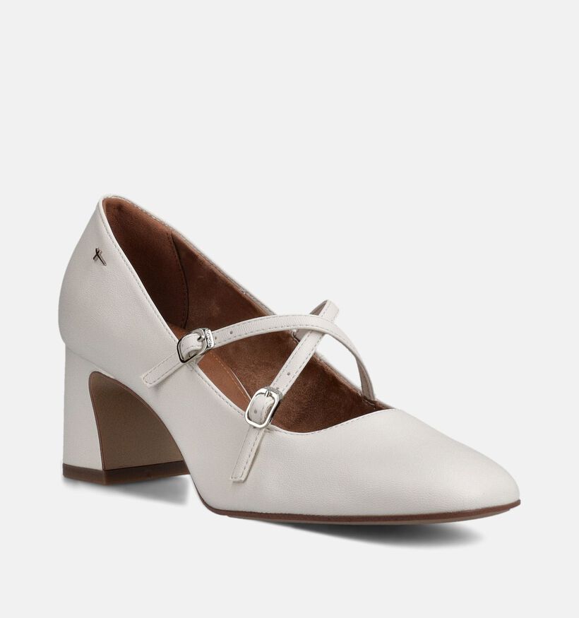 Tamaris Escarpins &agrave; bride en &Eacute;cru pour femmes (367619)