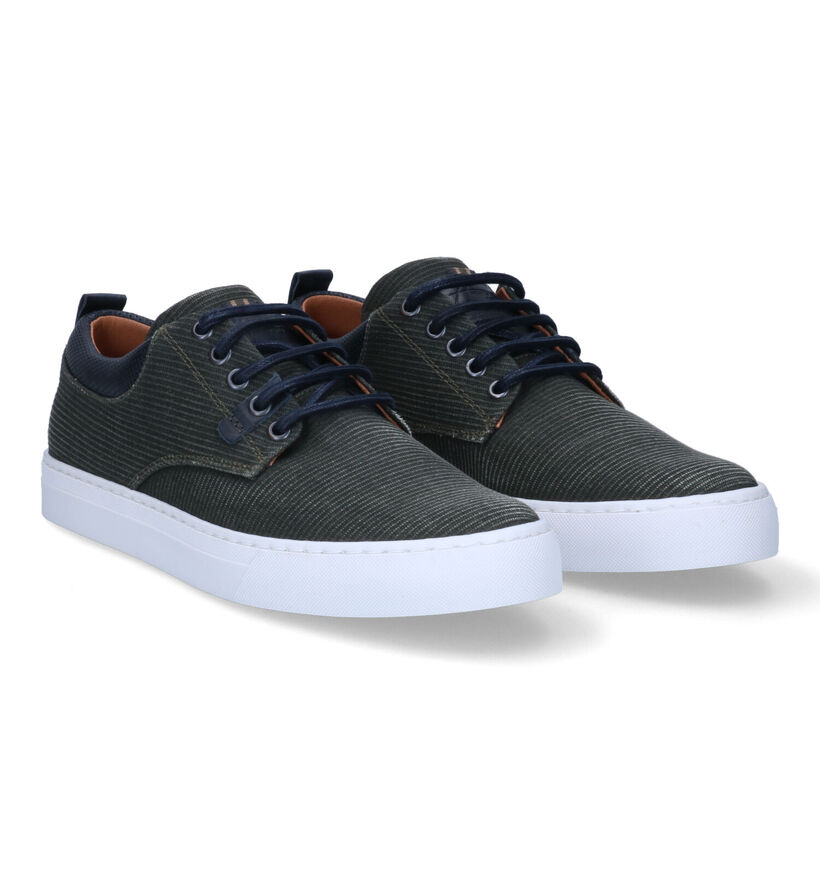 Bullboxer Chaussures à lacets en Bleu foncé pour hommes (302209) - pour semelles orthopédiques