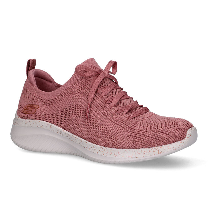 Skechers Ultra Flex Roze Sneakers voor dames (321372)