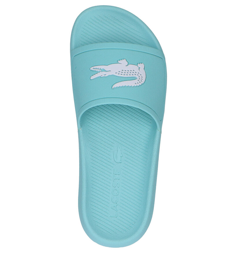 Lacoste Croco Turquoise Badslippers in kunststof (266915)