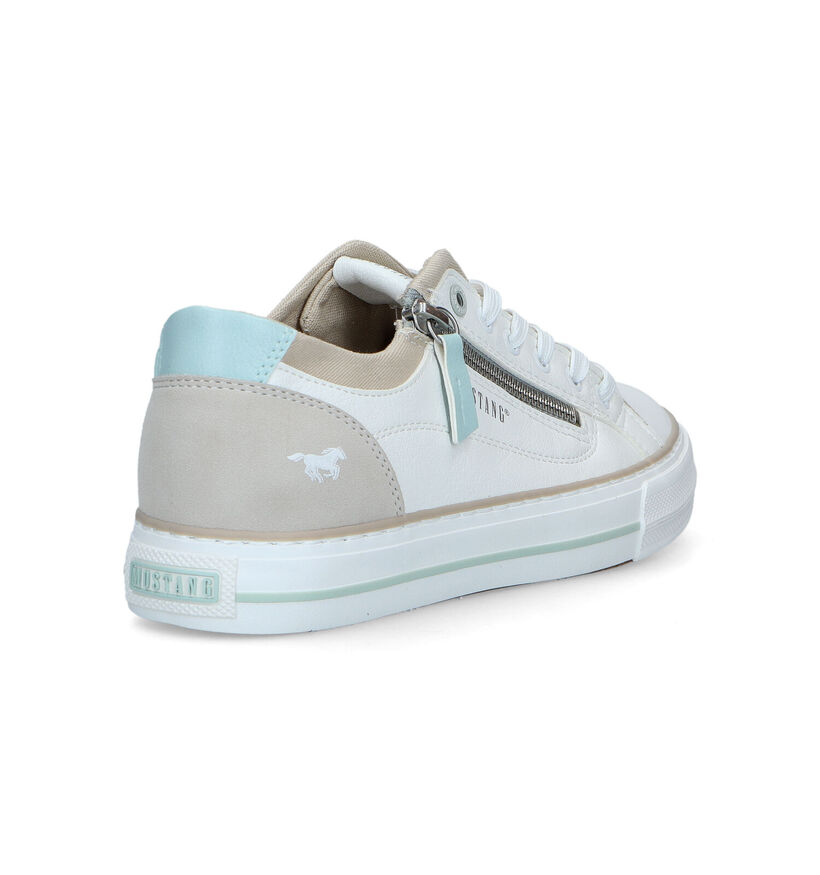 Mustang Baskets casual en Blanc en simili cuir (323489)