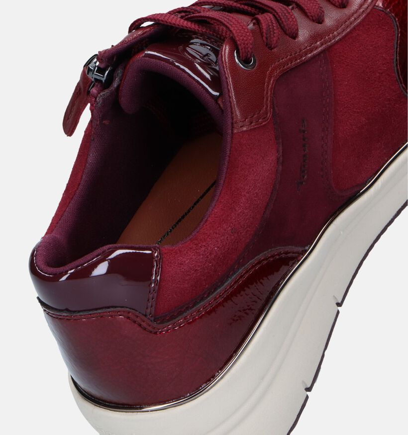 Tamaris Rode Sneakers met sleehak voor dames (344699) - geschikt voor steunzolen