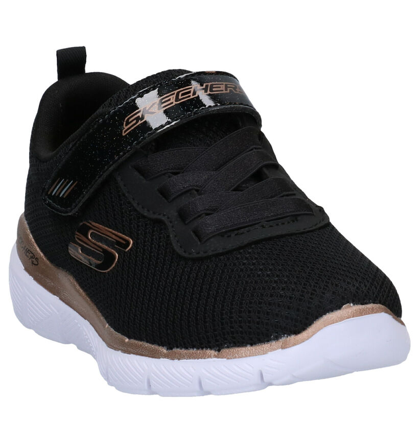Skechers Skech Appeal Zwarte Sneakers in stof (294003)