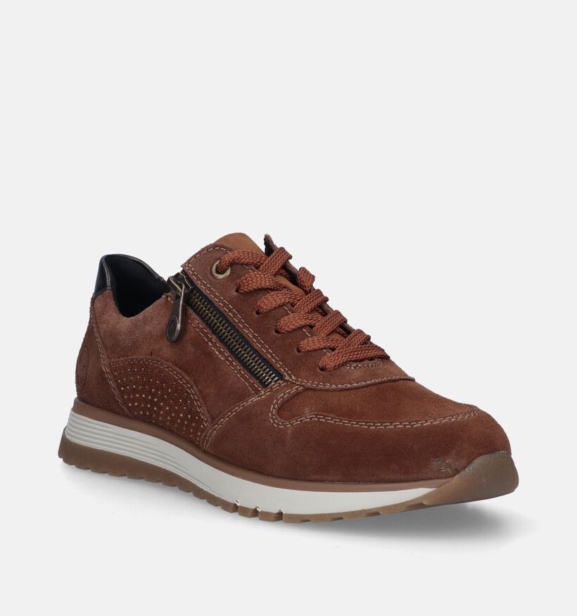 Rieker Baskets casual en Cognac pour femmes (344406) - pour semelles orthopédiques