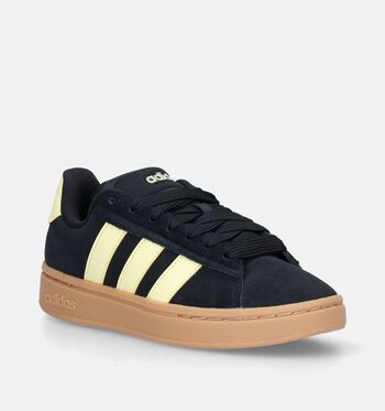 adidas Grand Court Low Baskets Core Black/Almost Yellow/Gum Three