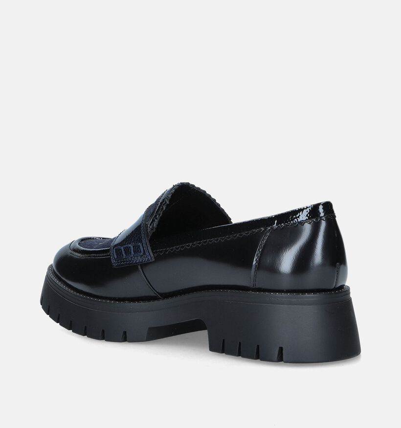 Regarde Le Ciel Laticia-02 Chunky chaussures sans lacets en Bleu pour femmes (347270)