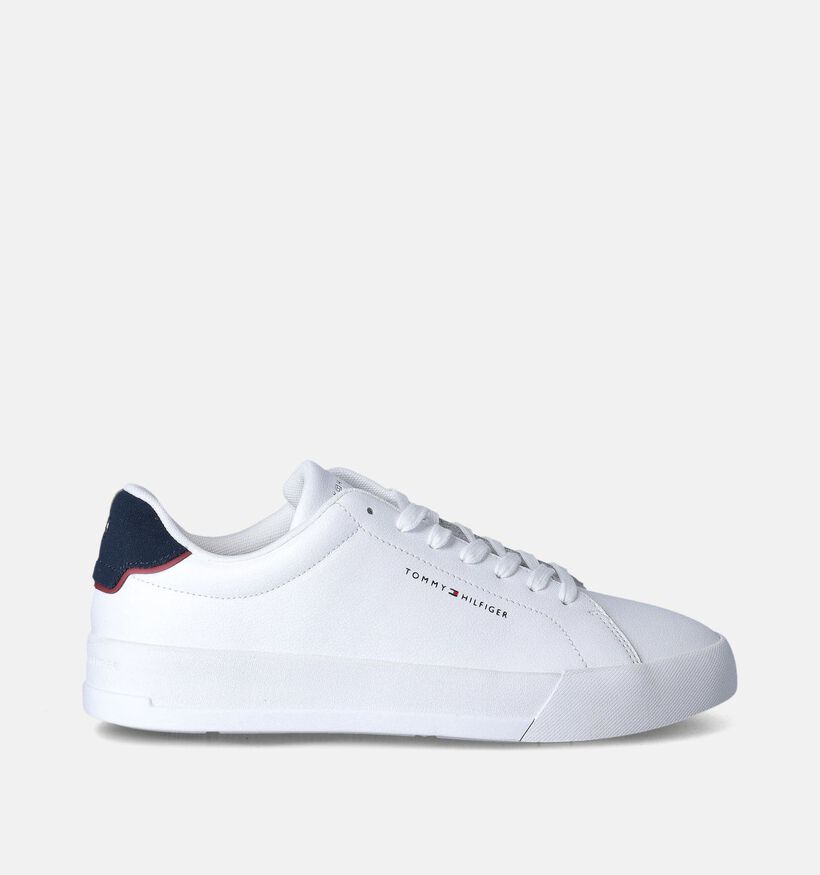 Tommy Hilfiger Court Leather Baskets en Blanc pour hommes (358659) - pour semelles orthopédiques