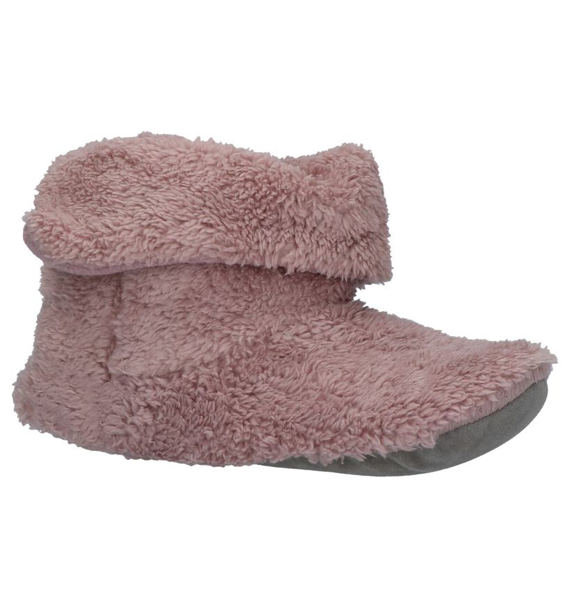 Youh! Donkerroze Pantoffels in faux fur (225892)