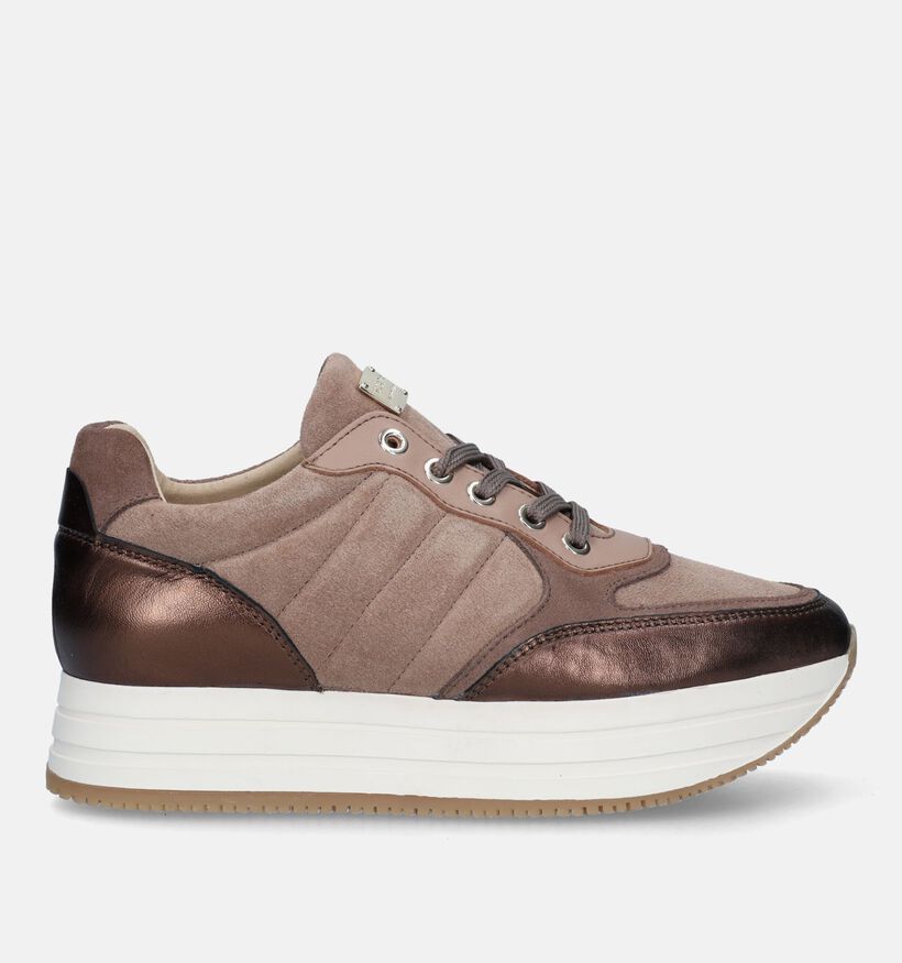 Scapa Bruine Platform Sneakers voor dames (332751) - geschikt voor steunzolen