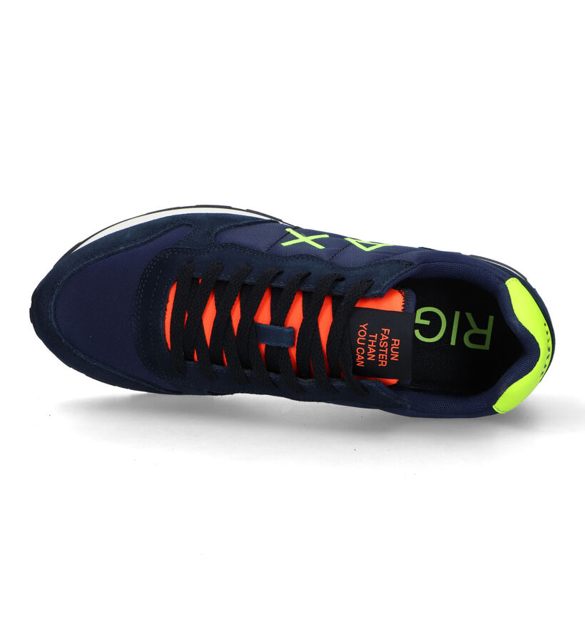 Sun 68 Tom Fluo Baskets en Bleu pour hommes (322372) - pour semelles orthopédiques