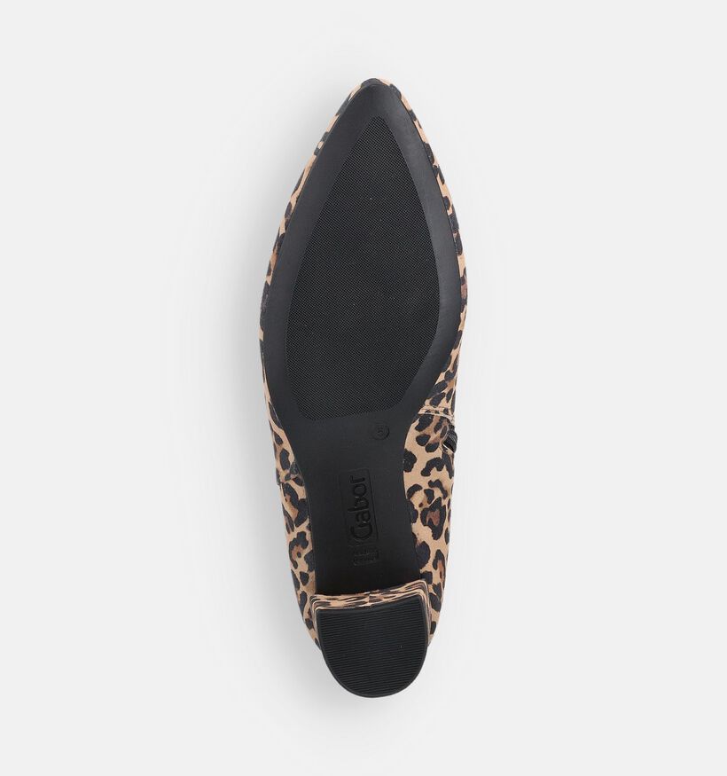 Gabor Bottines à talons en Beige/Marron pour femmes (363141) - pour semelles orthopédiques